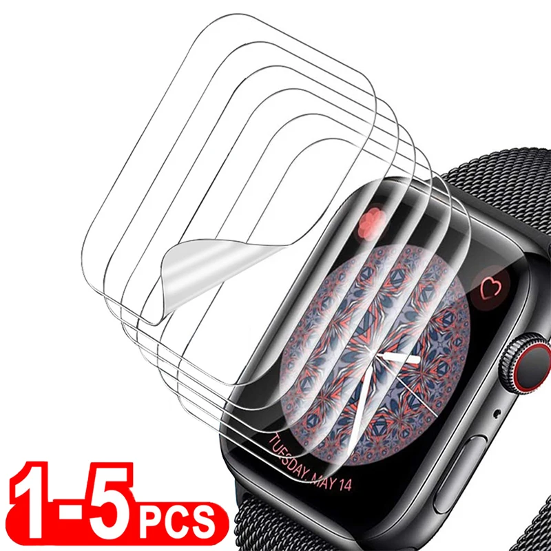 Vollständiger Displayschutz für Apple Watch Ultra 49 mm, Schutzfolie für iWatch 9 8 7 6 5 SE 45 mm, 41 mm, 44 mm, 40 mm, 42 mm, 38 mm, kein Glas