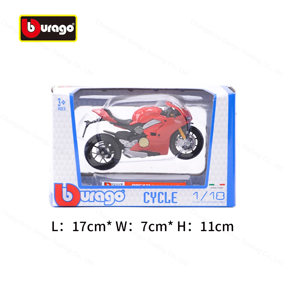 Bbugo 1:18 Ducati-Panigale V4 정적 다이 캐스팅 차량 Collectible Motorcycle Model Toys