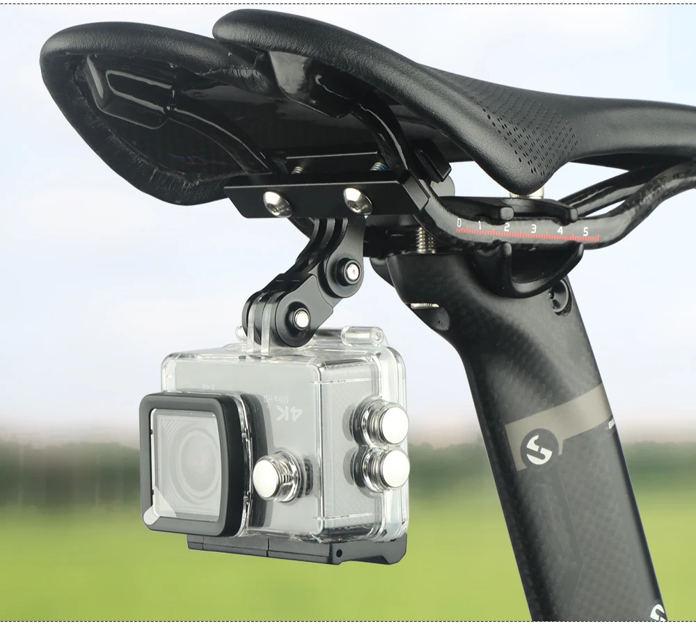Deemount Fahrrad Sattel Schiene Mount Adapter Rücklicht Halterung MTB Fahrrad Sattelstütze Basis Halter Passt Rücklicht Gopro Sport Kamera – Detail 16