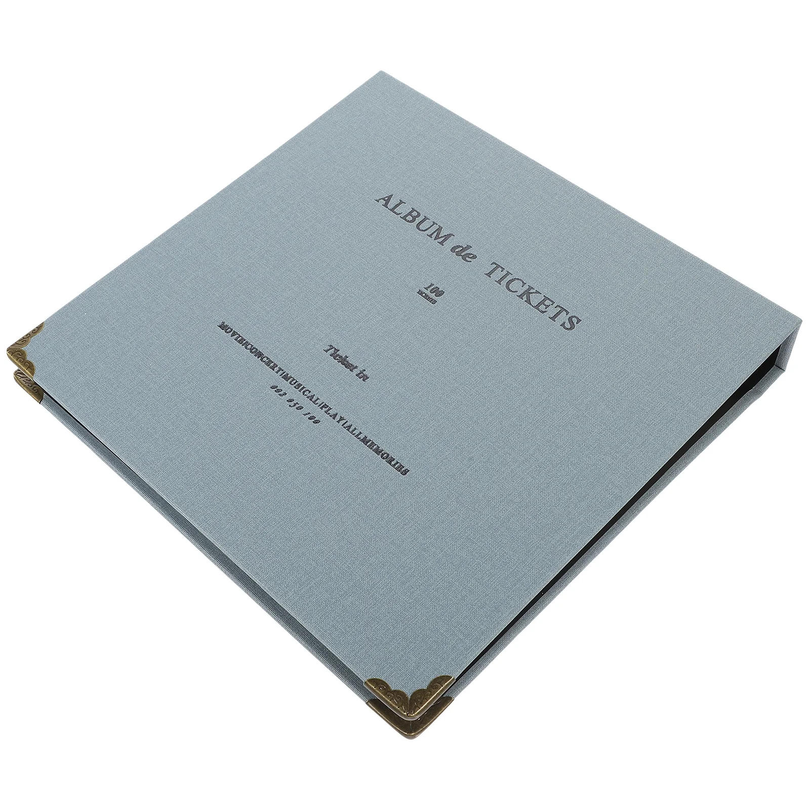 티켓 보관 앨범 견고한 휴대용 기념품 정리함 콘서트 영화 여행 수집품 메모리 카드 홀더 루즈 리프