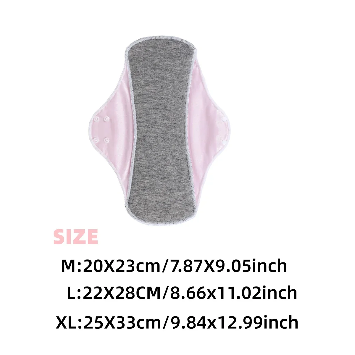AIO 1/3pcs Large Reusable Graphene Incontinence Pads Woman Panty Liner Urinary Sanitary Pads After Surgery