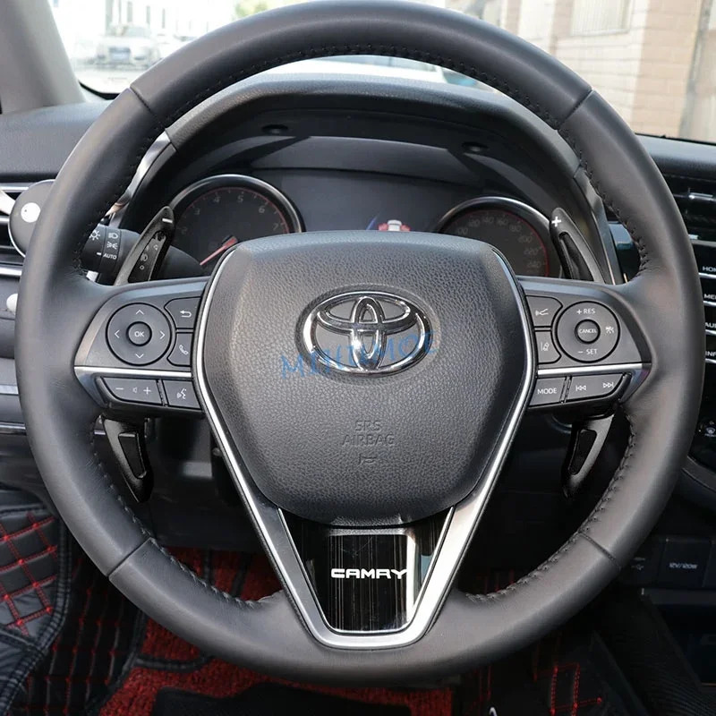 For 2018+ Toyota Camry Avalon Corolla Cross RAV4 Interior Steering Wheel Paddle Shifter Extension Gear Shift Extend Black