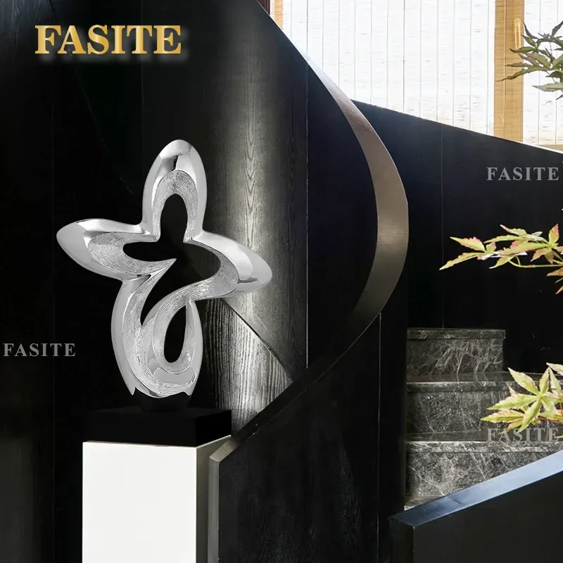 For Abstract Sculpture Ornament Handicraft Home Decor Living Room Hotel Porch Decoration Modern Art Craft Resin Statue