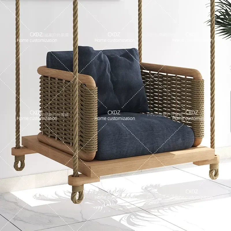 Nordic Swing Hanging Chair Outdoor Courtyard Rattan Basket Indoor Balcony Single Double Household Hammock
