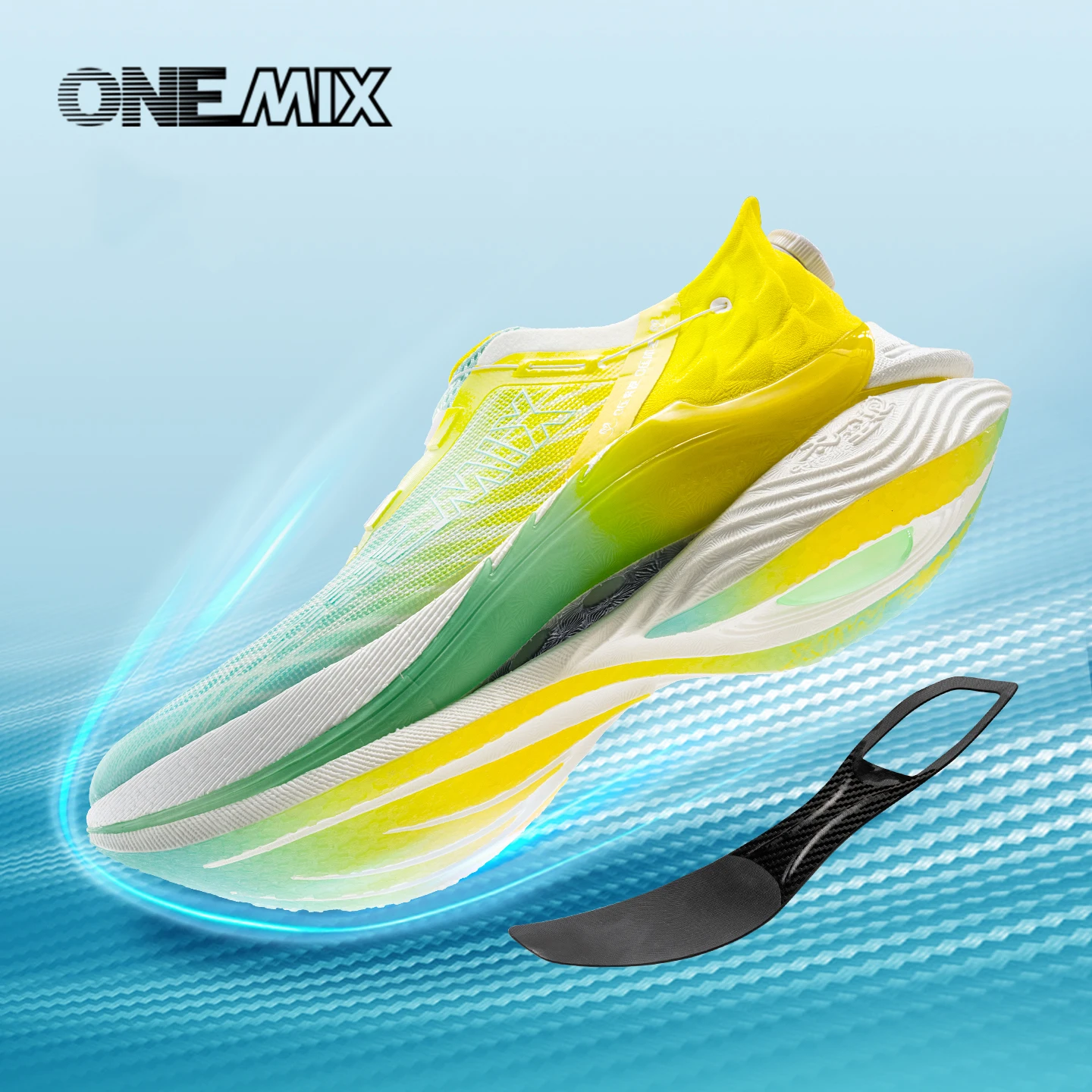 

Кроссовки ONEMIX New Carbon Plate для марафона и соревнований: профессиональная стабильная поддержка, амортизация, ультралегкие, с технологией Rebound