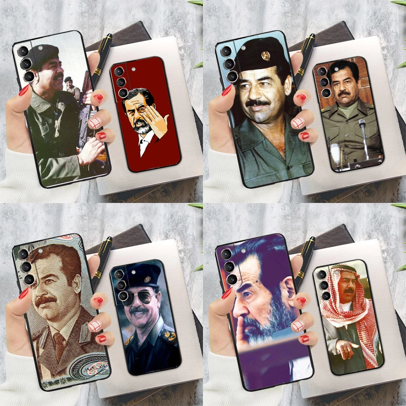 Saddam Hussein Iraq Arabic Phone Case For Samsung Galaxy S22 S23 S24 Ultra S20 S21 S24 FE S9 S10 Plus Note 10 20 Ultra