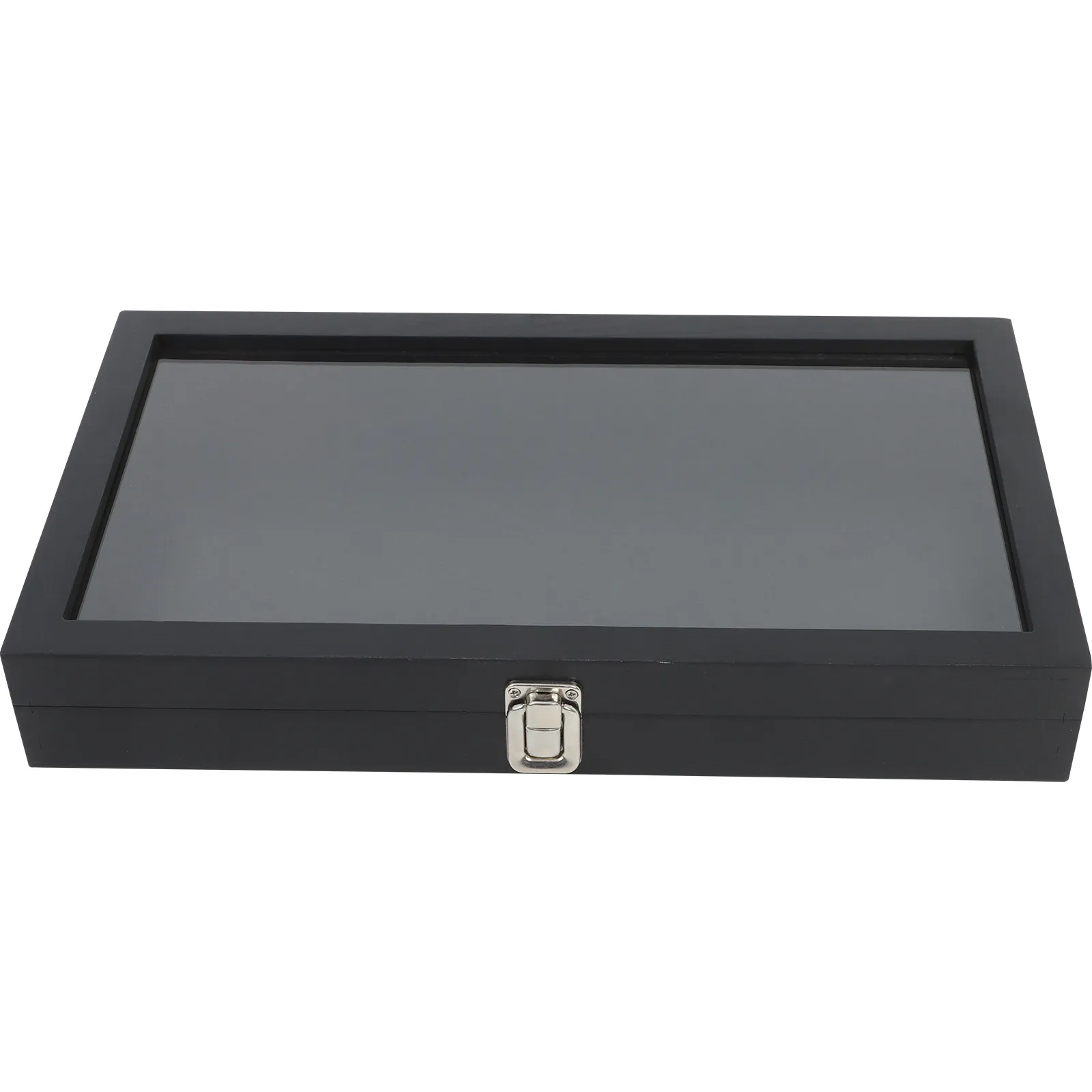 Butterfly Display Case Wooden Shadow Box with Clear Lid for Specimens Pressed Flowers Badges Jewelry Decor