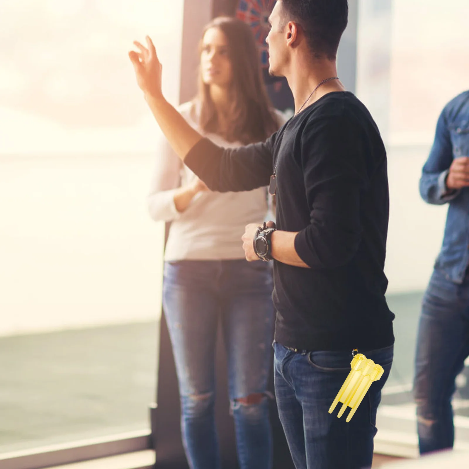 

One-piece Dart Storage Box Travel Covers Stainless Steel Holds Hard Carrying Case