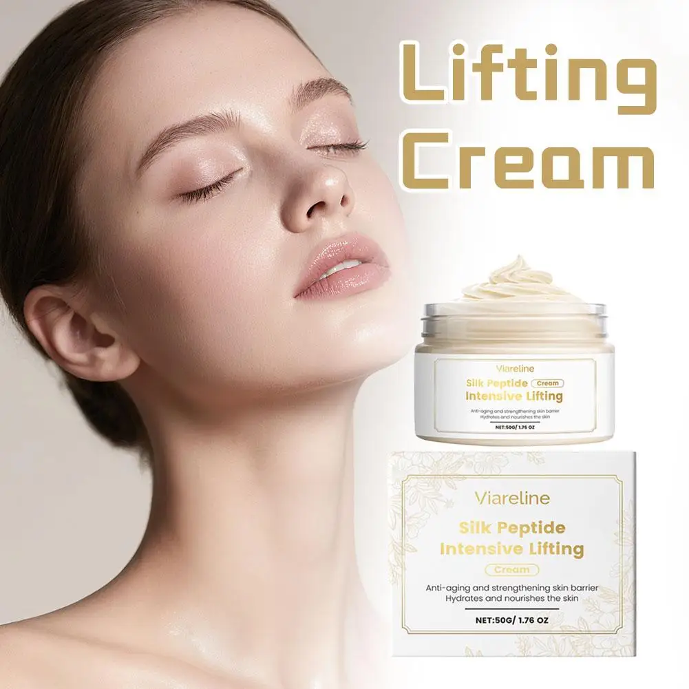 الحرير الببتيد ثبات كريم الكولاجين مكثفة رفع مرطب تبييض سطع الجلد مكافحة الشيخوخة مرونة تعزيز #4