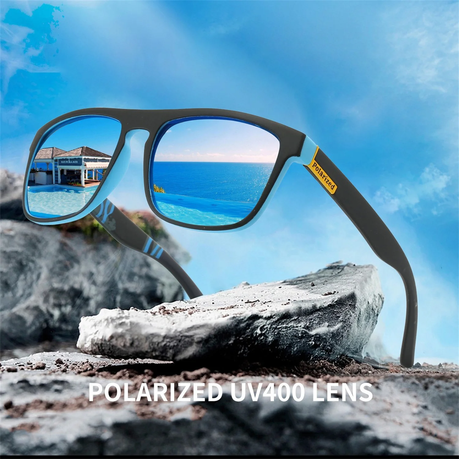

D731 Men’s Retro Sports Polarized Sunglasses | Outdoor Cycling UV400 Protection Elastic Finish Sunglasses