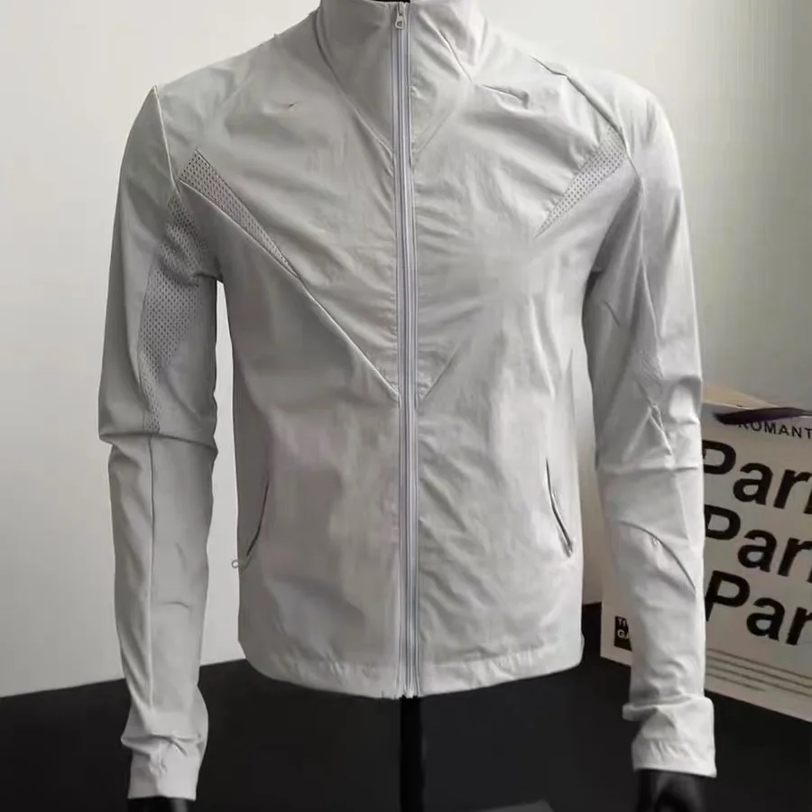 

American Sle Me Stand Collar Sun Protection Clothing Outdoor Casual Men's Jaet Qui Dry Running Sun Protection for Cou...