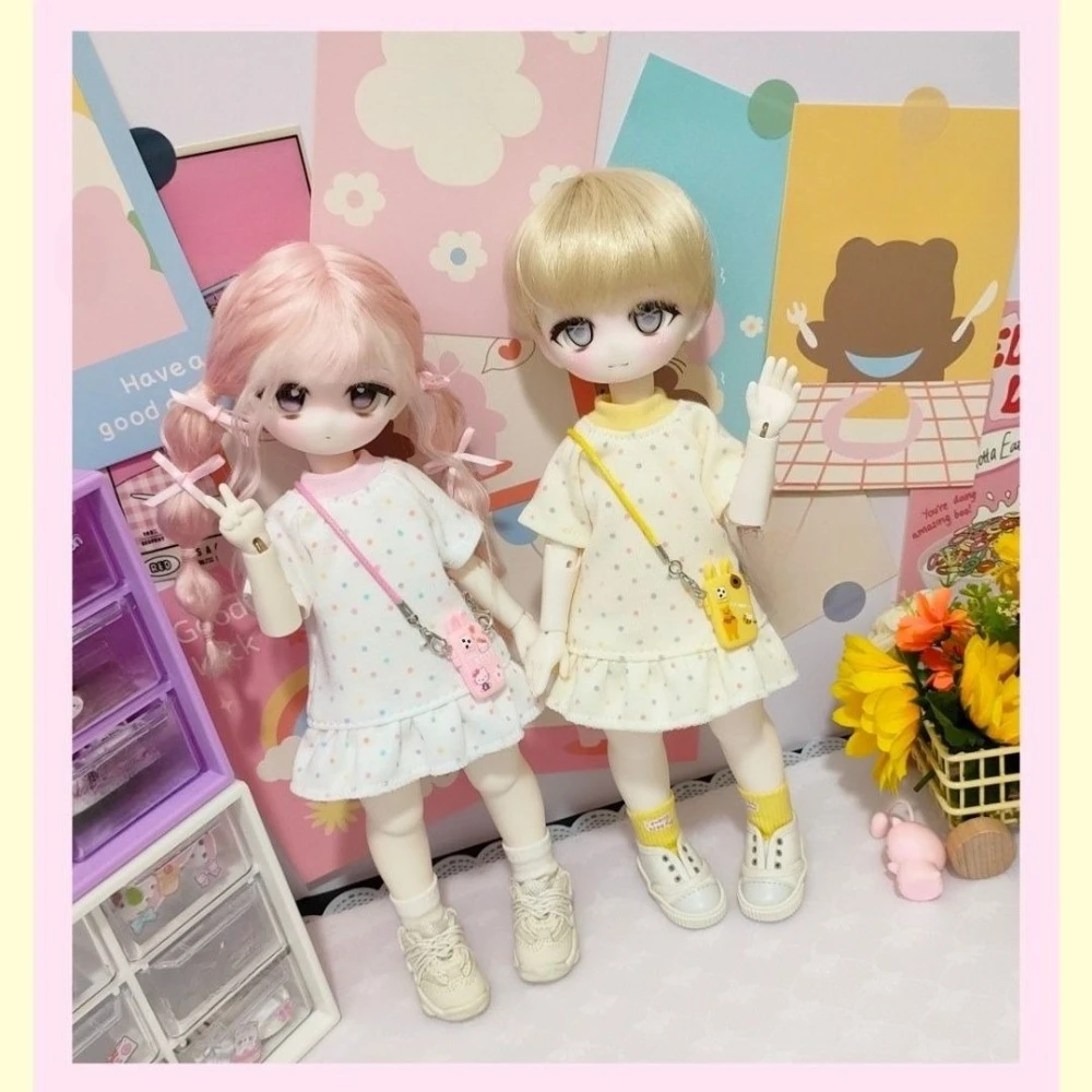 

New 1/6 Doll's Clothes for 30cm Bjd Doll Cute Dress Play House Girl Toys Dress Up Fashion Doll Accessories, No Doll