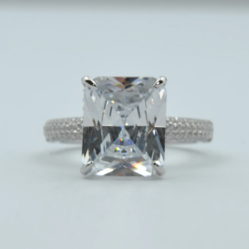 SEMNI 8.0ct مويسانيتي خاتم الماس للنساء الرجال مع شهادة s925 فضة الزمرد مشع قطع روبي الياقوت #5