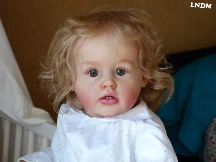 【Full Kit 】FBBD 26\'\' Reborn Baby Doll Ariel By Jaonna Kazmierczak Unpainted Kit Lifelike Soft Touch With Cloth Body DIY Part