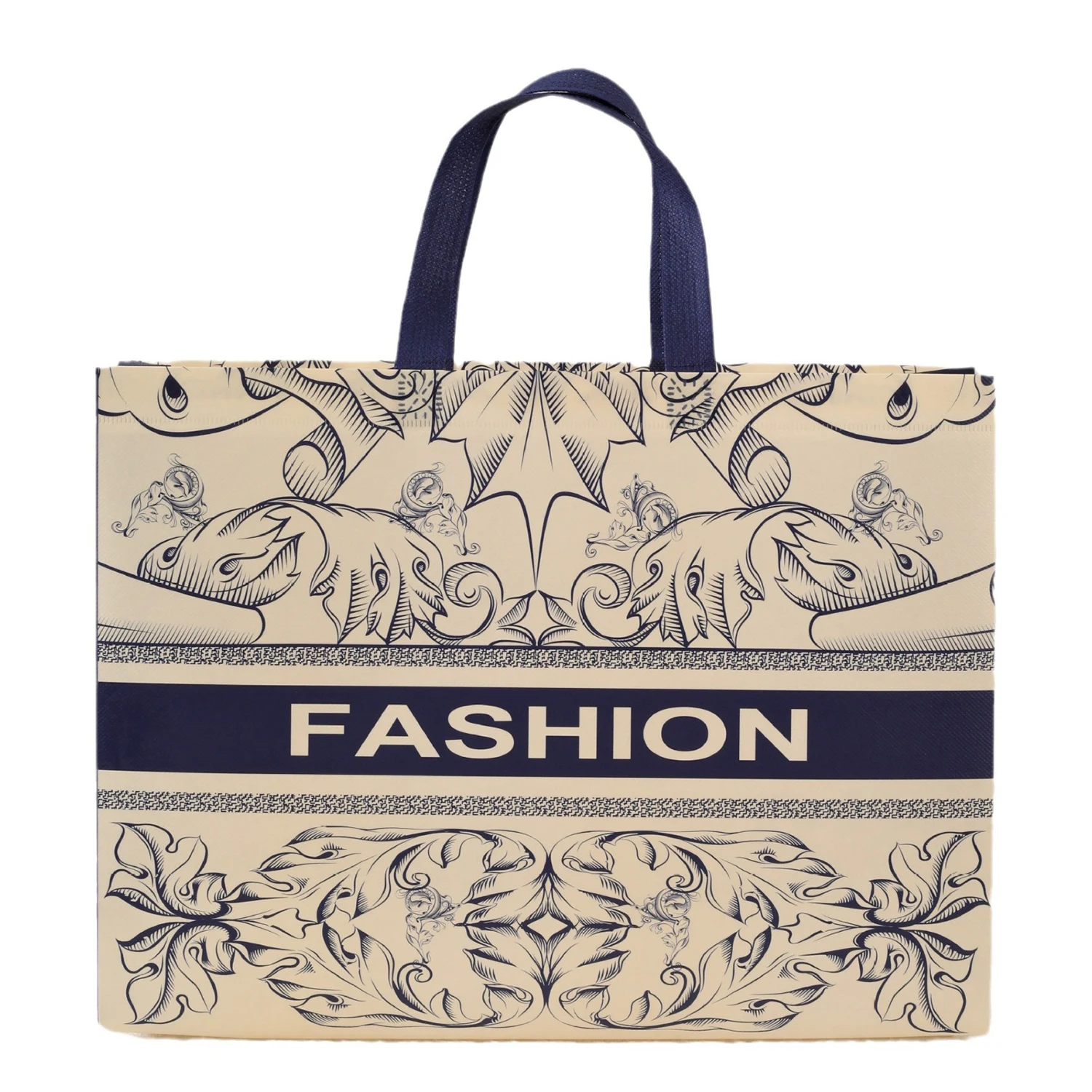 

Fashion Print Grocery Shopping Bag Non-woven Fabric Eco Bag Travel Takeaway Storage Bag Folding Bags Reusable Shopping Pouch