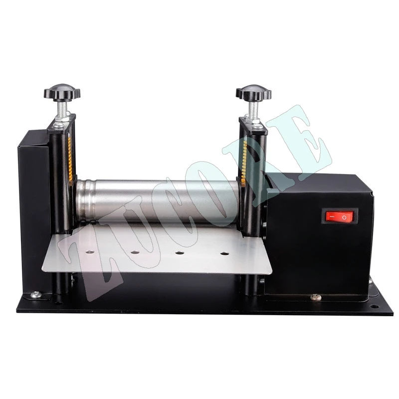 

Electric hand crank Small leather drawing machine Manual glue Pulling shoulder strap tube pressing leather machine