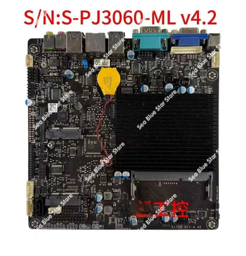 Industrial board S/N: S-PJ3060-ML V4.2 integrated machine cash register main board D3 memory, second-hand disassembly main board