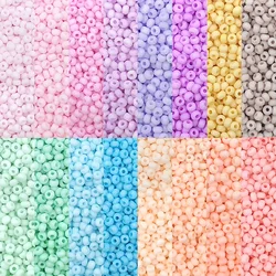 2mm 3mm 4mm Matte Solid Color Frosted Seed Beads Uniform Round Spacer Beads For DIY Handmade Jewelry Making Accessories