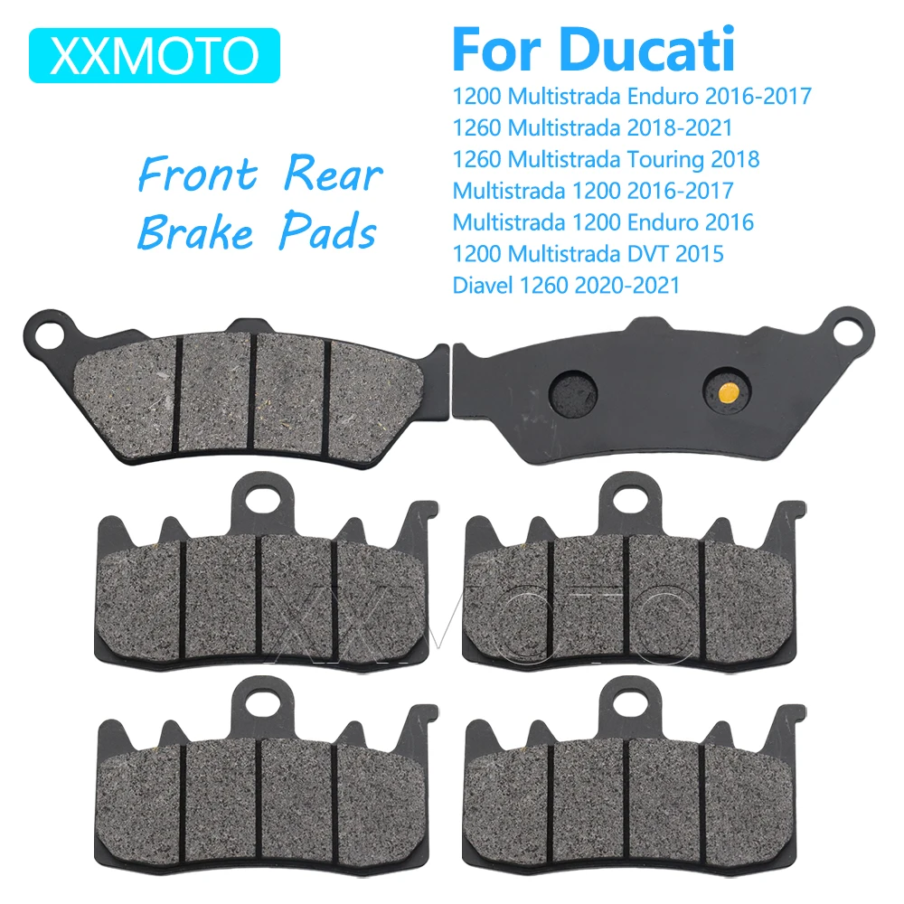 

Front Rear Brake Pads Set For Ducati 1262 XDiavel 1200 Multistrada Diavel 1260 ABS DVT Touring Enduro Motorcycle Accessories