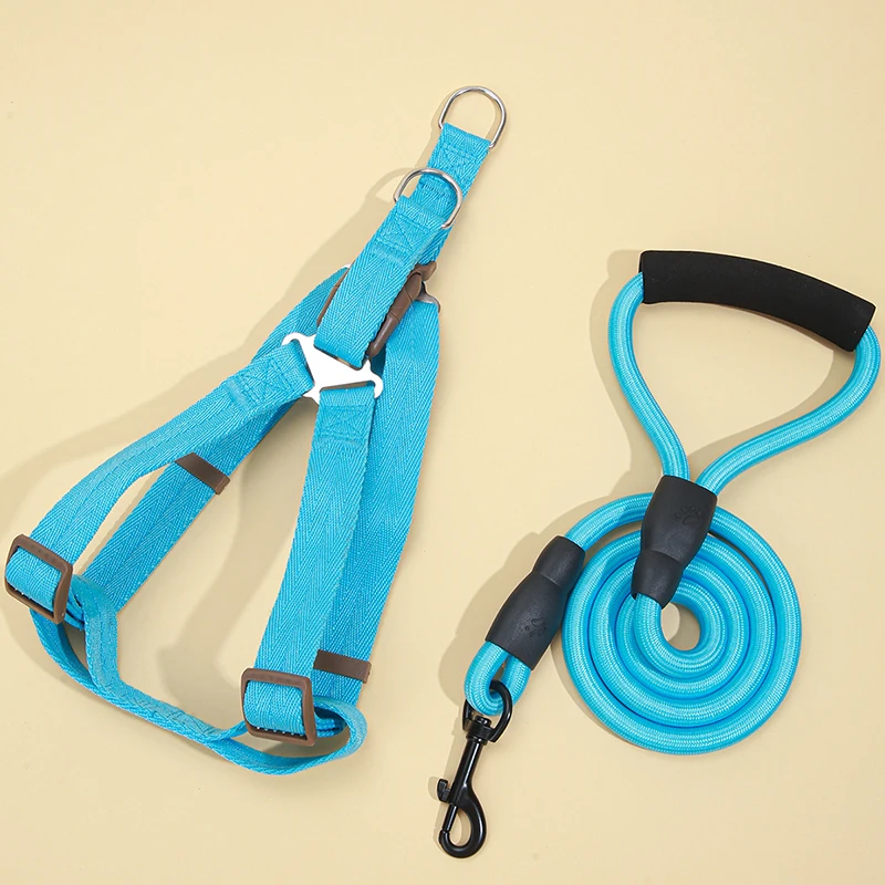 1Set Dog and Cat Leash I-shaped Chest Strap Cat Leash for Taking Cats and Dogs Outside