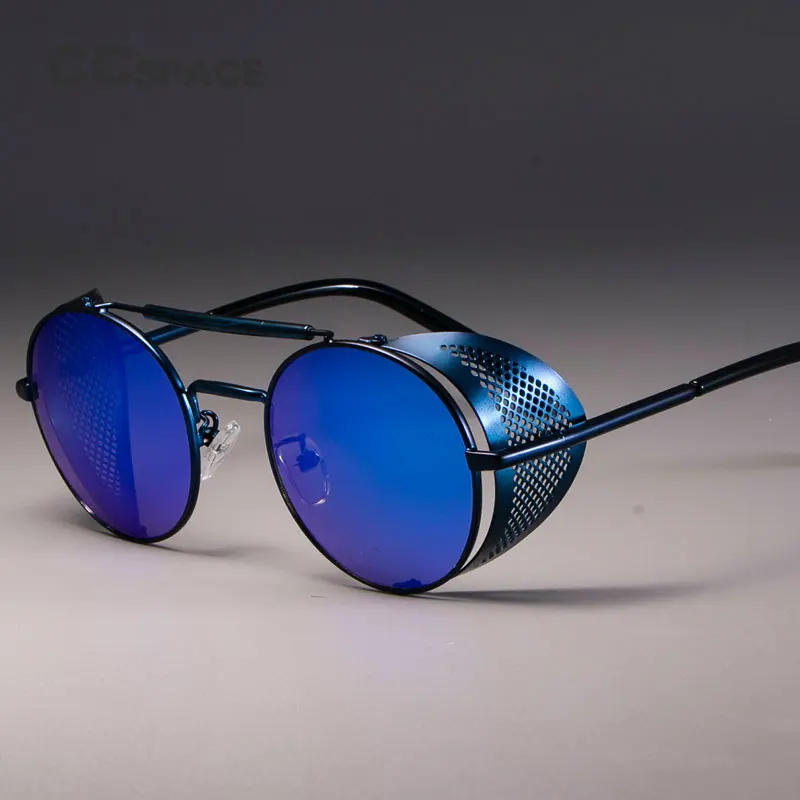 zml14 Retro Round Metal Sunglasses Steampunk Men Women Brand Designer Glasses Oculos De Sol Shades UV Protection