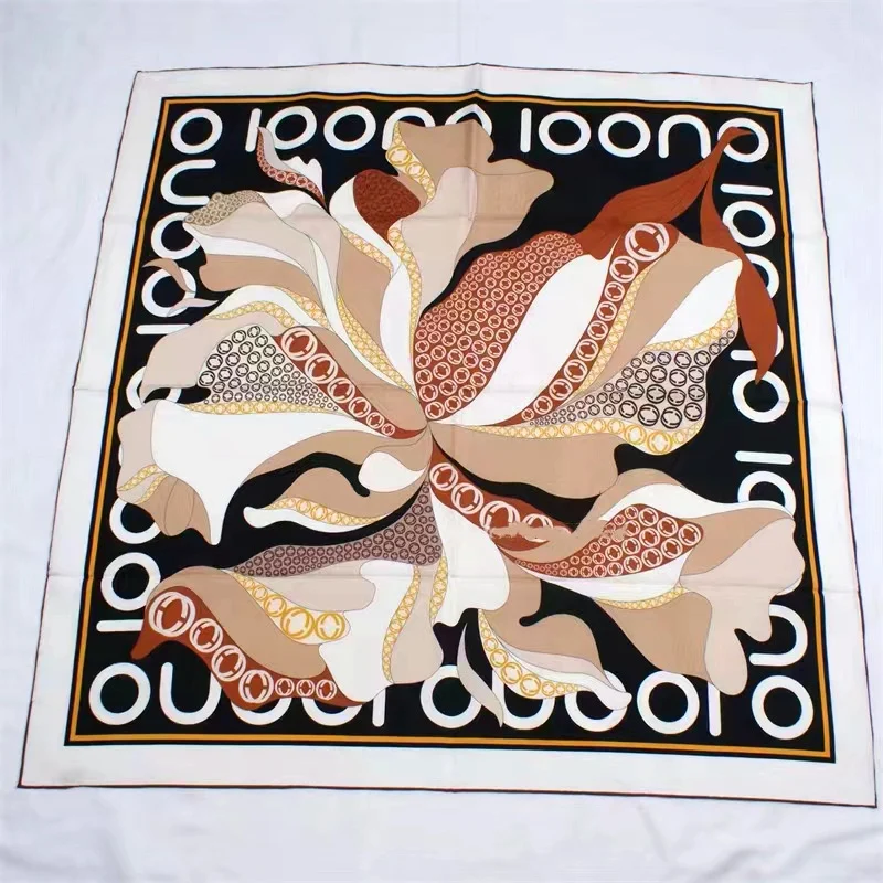 90 Silk Scarf 14mm 100% Real Silk Scarf Shawl Women Fashion Head Scarves Hijab for Hair Wrapping