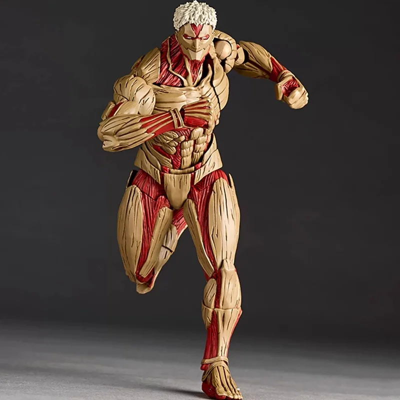 

Revoltech Attack On Titan Armored Titan Articulated Figurine Mini Sculpture Halloween Christmas Birthday Gift