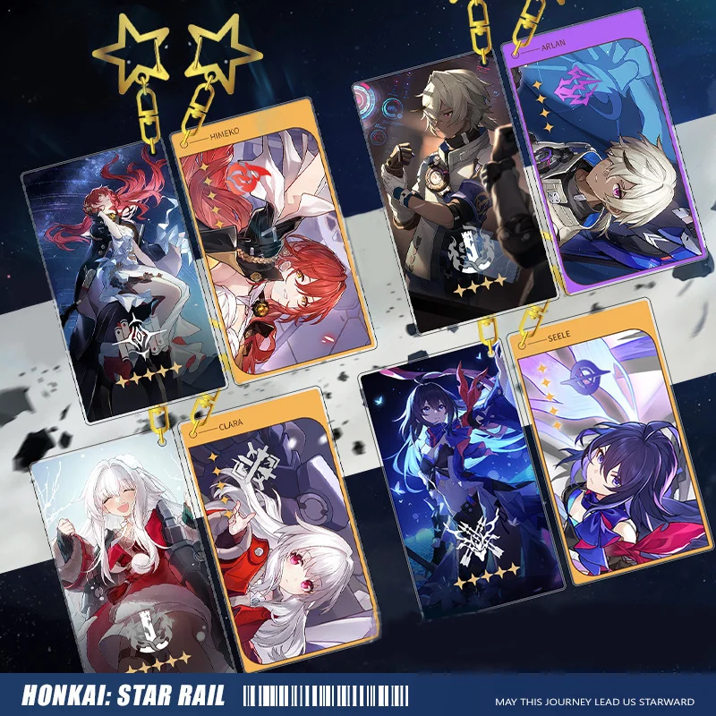 Honkai: Star Rail Double sided hot stamping new Keychain Pendant