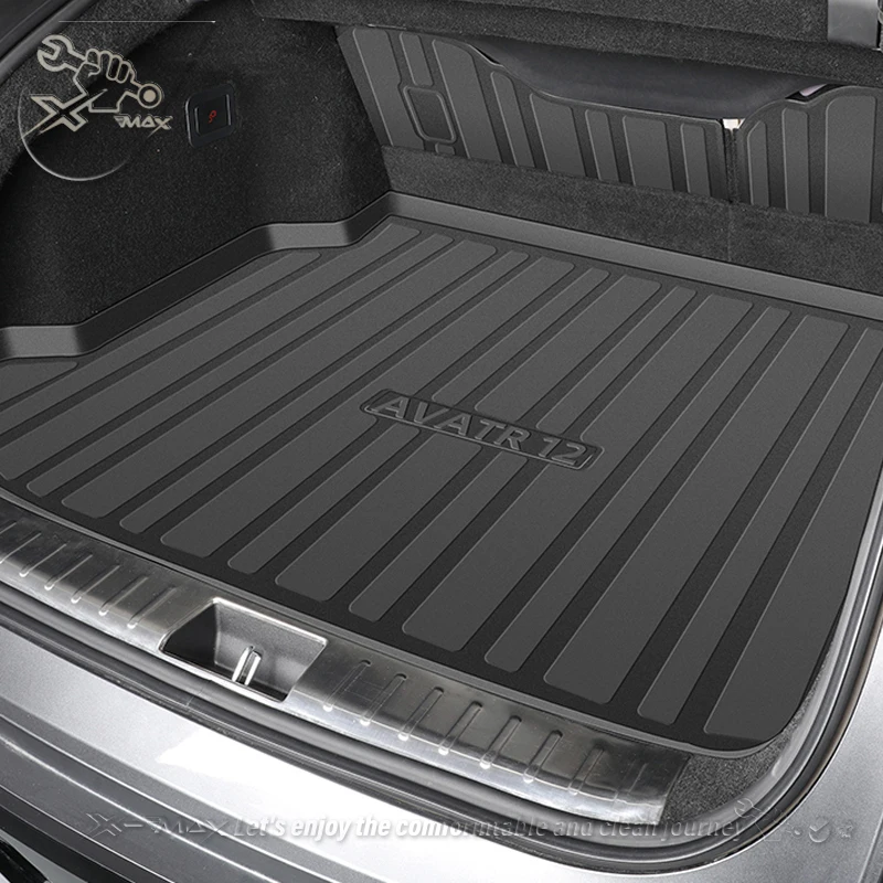 For AVATR 12 2023-2024 Custom Fit Car Trunk Mat All Season Black Cargo Mat 3D Shaped Laser Measured Trunk Liners