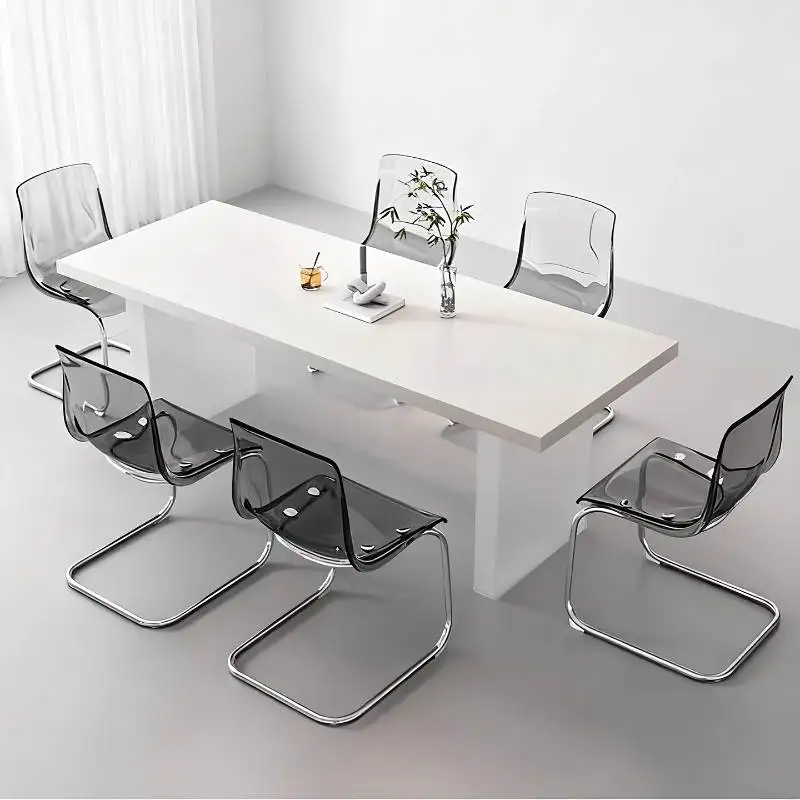 

Minimalist Small Space Dining Table White Design Mid Century Dining Table Wood Conference Modern Mesa De Jantar Furniture Home