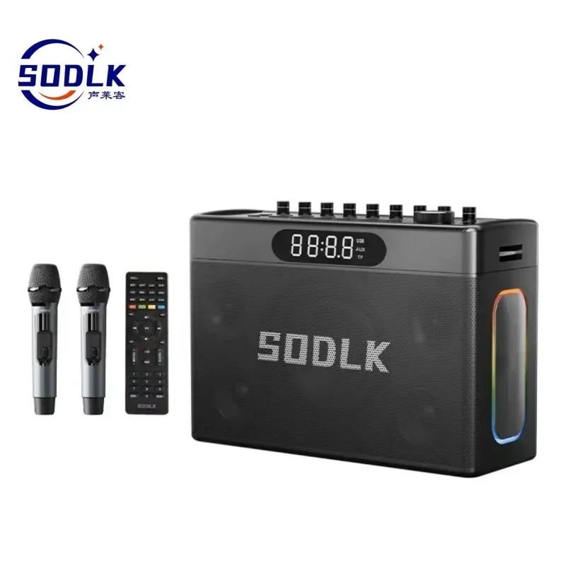 SODLK S1127 PLUS 300W High Power Wireless MIC Bluetooth Speaker with HeavyBass Outdoor Home Singing HIFI Sound Quality USB