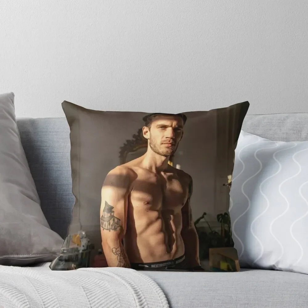 PewDiePie Shirtless Muscles Throw Pillow Luxury Pillow Case Sofa Cushion home decor items pillow