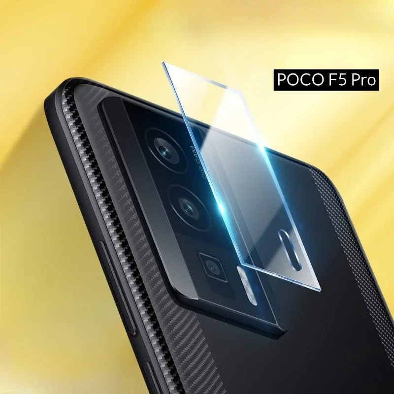 2PCS Camera Protector For Xiaomi POCO F5 Pro 5G Camera Lens Protective Screen Protector Cover HD Tempered Glass Film