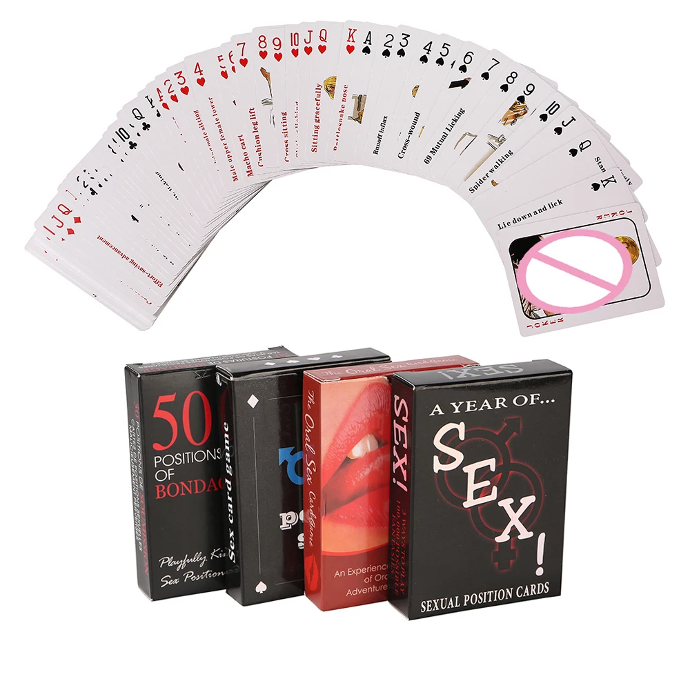 Adult Bedroom Games Poker Sex Card Role Play Paper Cards Sex Toys for Adult Sex Positions for Couples Sexy Gift Sets Fun Poker