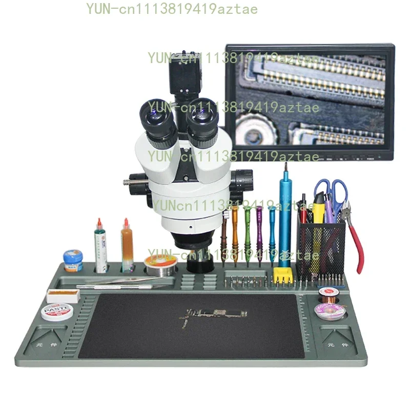 Best Trinocular Microscope Mobile Phone Repairing for Motherboard Soldering BGA Rework Station Machine for Chip Circuit Board