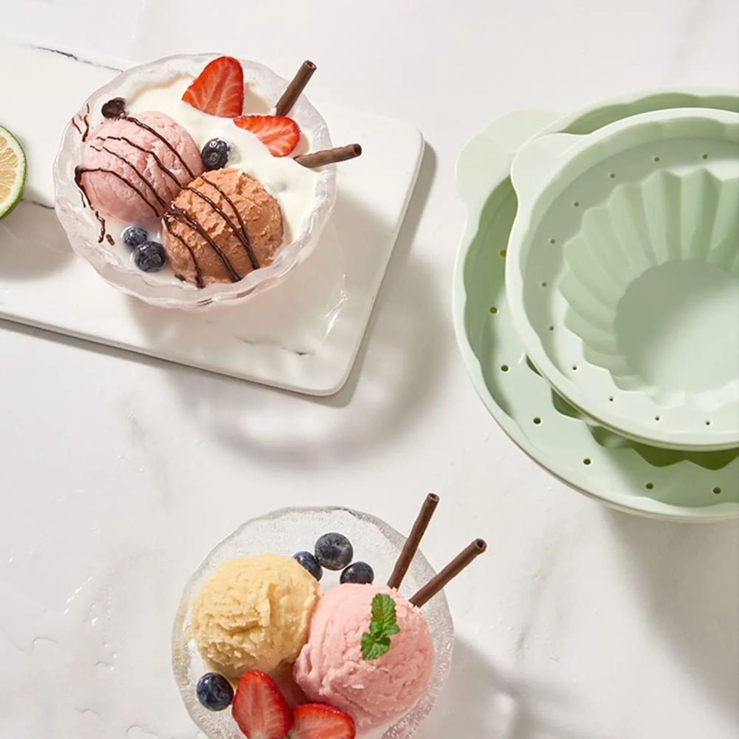 Форма для контейнеров для льда, самодельная форма для льда 2022 года, быстрозамерзающие круглые пустые формы большой емкости, форма для лотка для кубиков льда Ice Bo