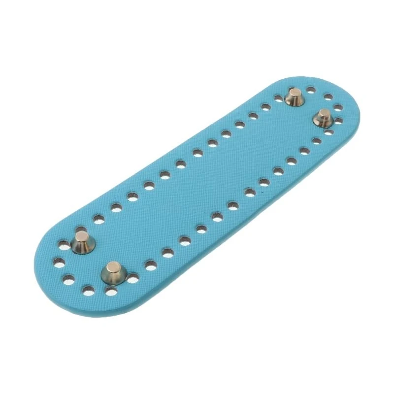 G5AE Leather Bottom Base with Pre-drilled Holes for Knitting Purse Handbag DIY Shoulder Bag