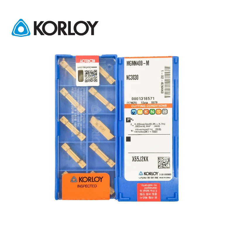 

10pcs KORLOY 100% Original MGMN400-M NC3020 NC3030 NC3120 PC5300 PC9030 PC215K CN2000 HO1 Multi Face Grooving Turning Inserts