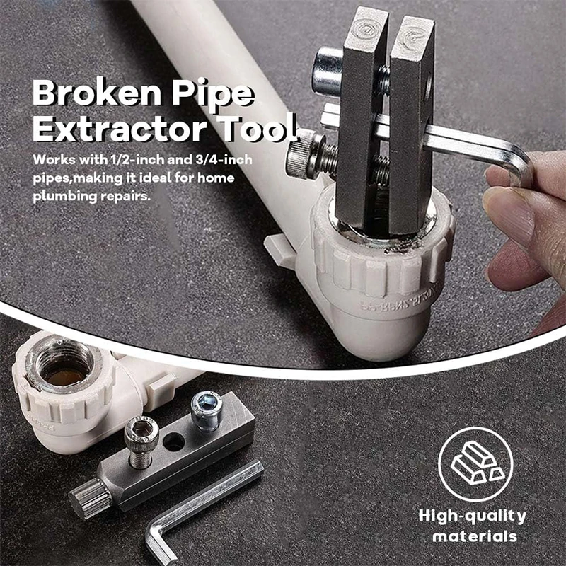 

Broken Screw Removal Tool Handle Pipe Hex Stripped Screw Extractor Broken Wire Extractor Threading Tool Water Main Breaks Repair