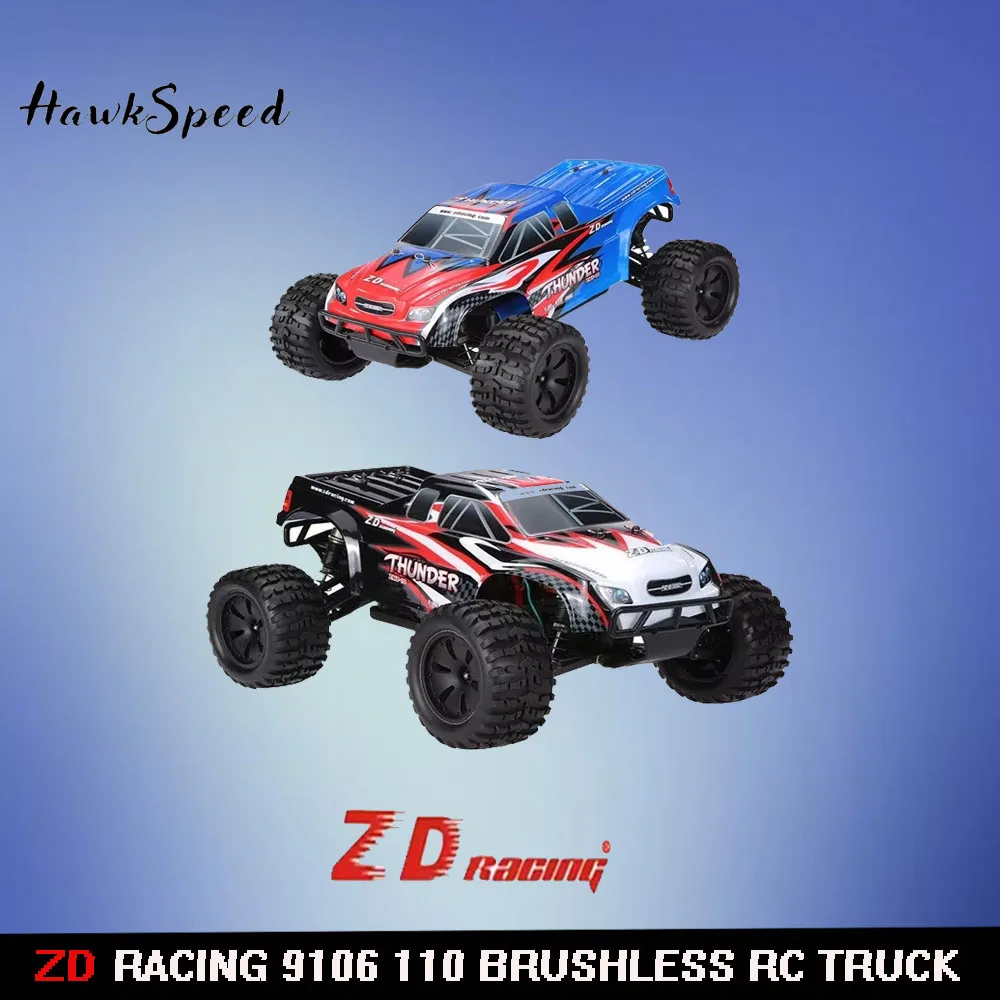 

ZD Racing 9106 1:10 Brushless RC Truck 4WD High-Speed Off-Road Radio Controlled Car for Racers And Hobbyists
