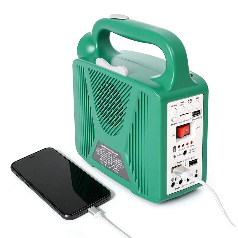 80W High Capacity Solar Power Bank DC Output Portable Charger for Fan Speaker Household Outdoor Daily Power Supply