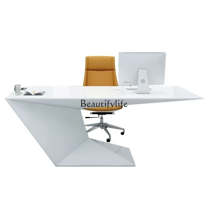 

FG44Simple Modern Boss Desk Creative Fashion Desk Technology Sense