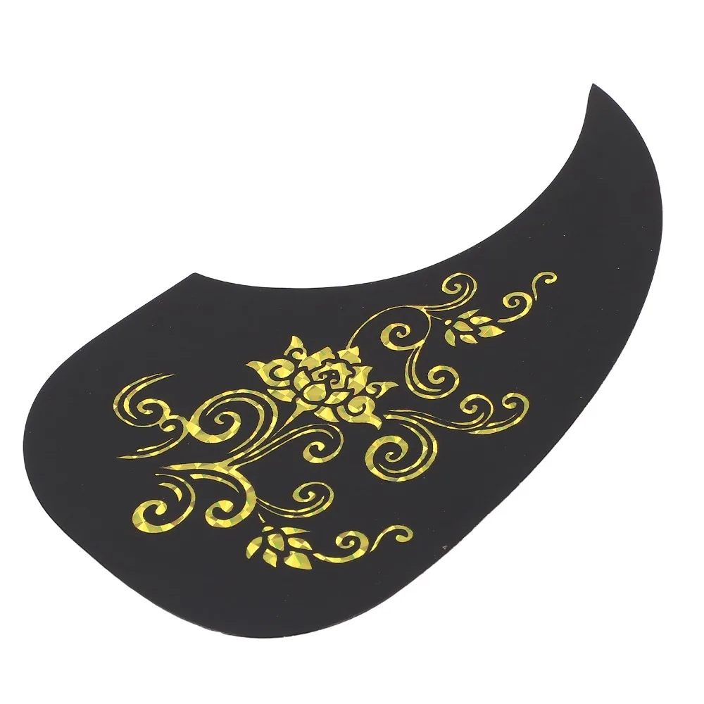 PVC Material Guitar Pickguard Self Adhesive Golden And Silver Acoustic Guitar Pickguard Scratch Plate Guitar Protection