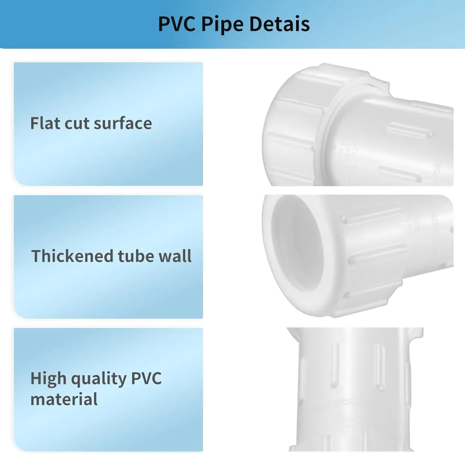LESSO 1/2 인치 PVC 압축 커플링, 파이프 연결, IPS 커플링, 압축 피팅, 빠른 연결 배관 4팩