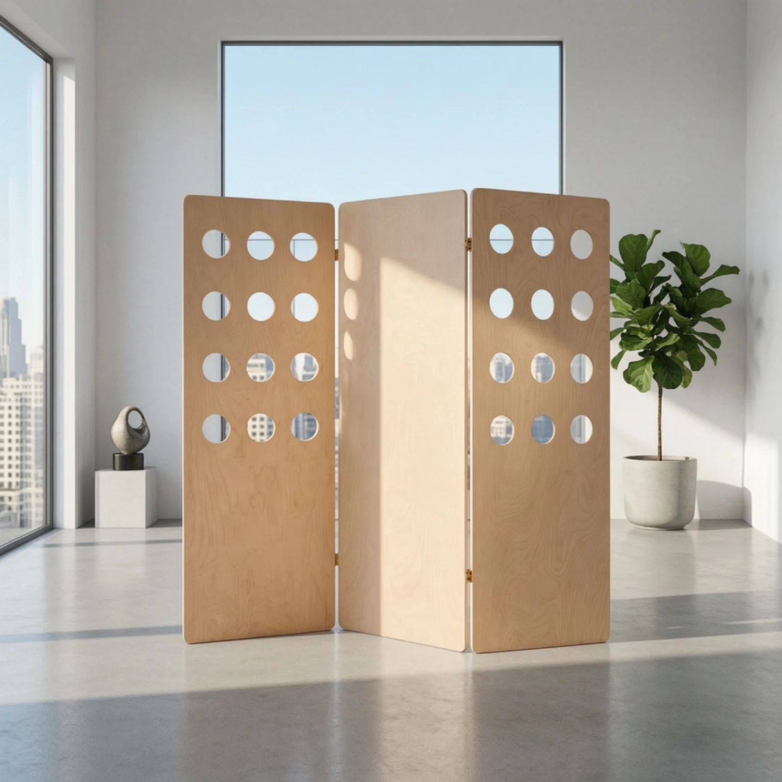 Shoji Screen Divider - Трехпанельная складная перегородка для комнаты, отдельно