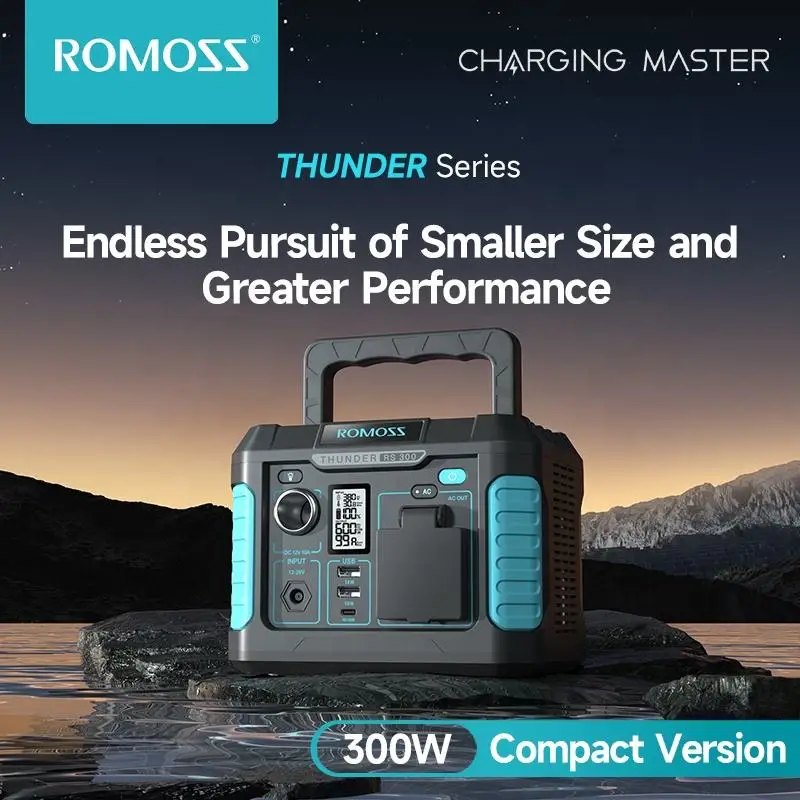Fast Charge DC Outdoor Power Bank ROMOSS RS300 300W-600W Portable