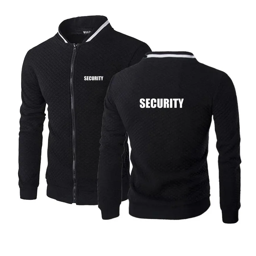 Spring and Autumn Men\'s Security Outdoor Casual Fashion Zipper Jacket Coat