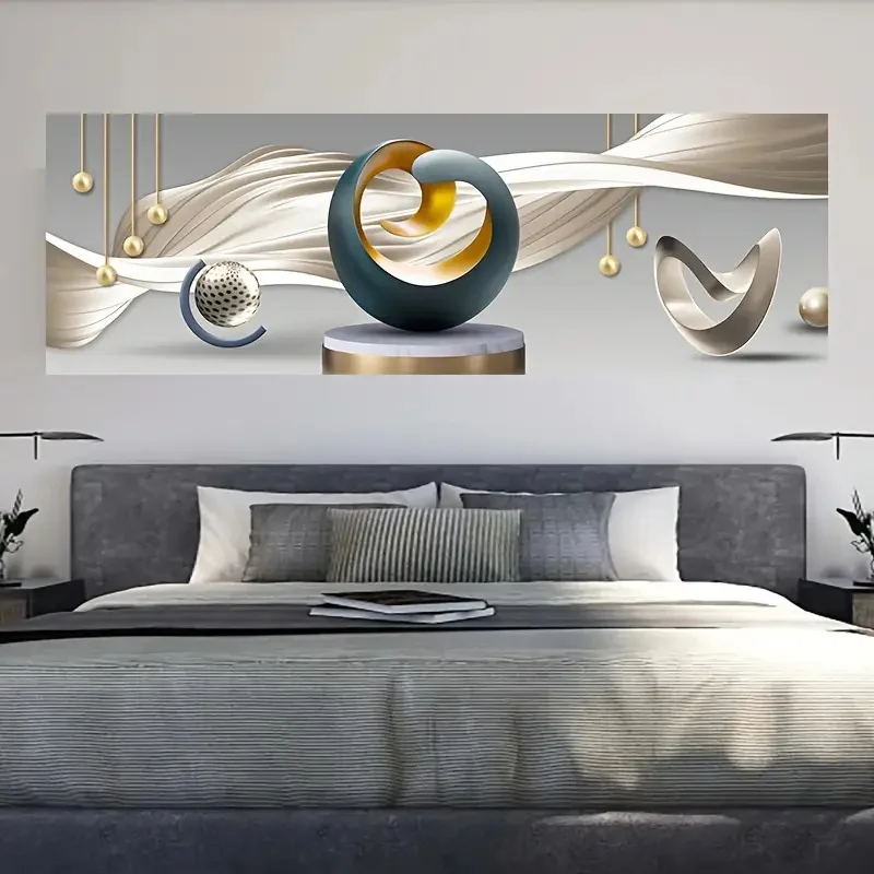 1pc Canvas Poster Modern Art Abstract Line Prints Posters Ideal Gift for Bedroom Living Room Bedroom Corridor Wall Art Decor