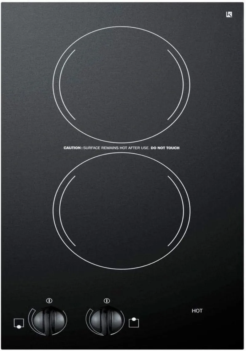 

CR2110 12" Electric Cooktop with 2 Burners Voltage: 110V
