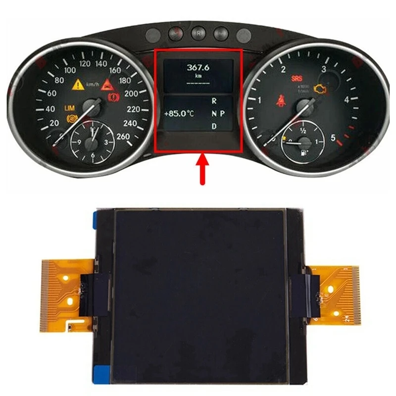 

Car Speedometer Dashboard Display For Mercedes Benz ML W164 GL X164 LCD Display Screen Replacement